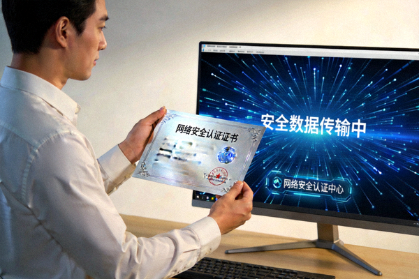 网络安全证书颁发：技术人员展示安全认证