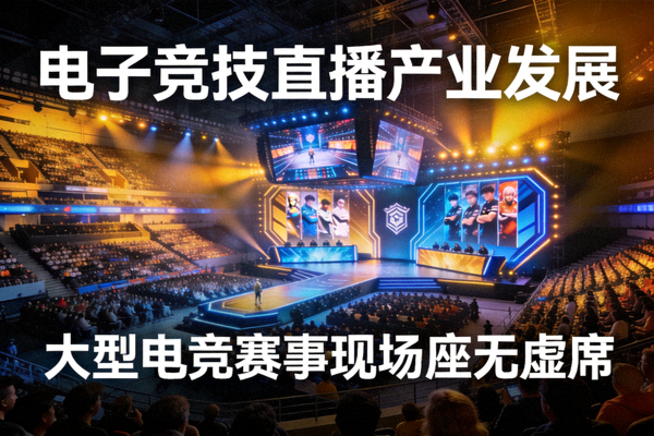 电子竞技直播产业发展：大型电竞赛事现场座无虚席