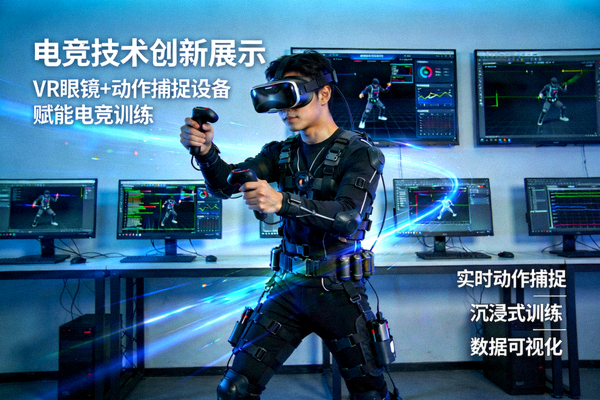 电竞技术创新展示：VR眼镜和动作捕捉设备应用于电竞训练场景