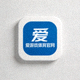 爱游戏体育官网蓝白配色方形品牌标志