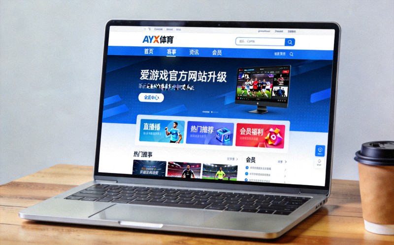 爱游戏官方网站升级页面展示：电脑屏幕上呈现新版 AYX 体育中文网站界面